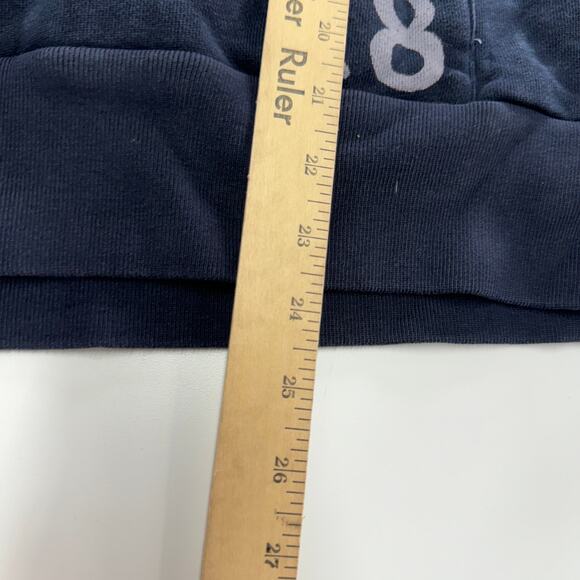 Brooks Brothers Hoodie Womens Small Blue ZIp Pocket Pullover Sweater Preppy - Picture 7 of 8